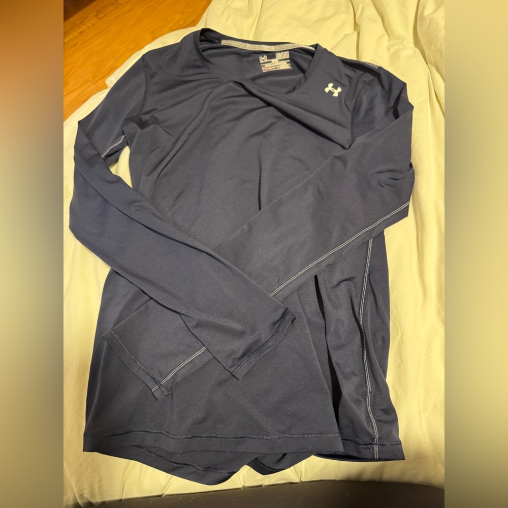 Under Armour Navy Performance Long Sleeve Tee